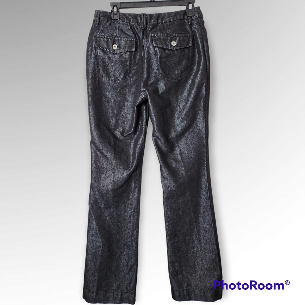 Chico's Platinum Denim Trouser Leg jeans size 6